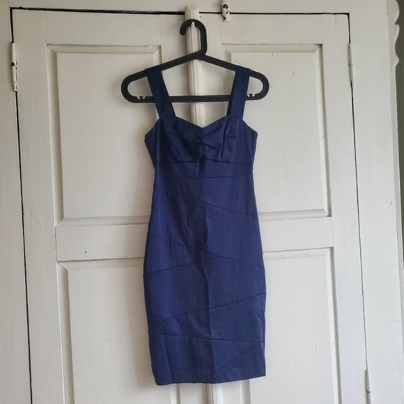 DYNAMITE Blue Cocktail Dress Great alternative to a little black dress. … - Picture 5 of 5